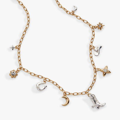Cosmic Cowgirl Charm Necklace