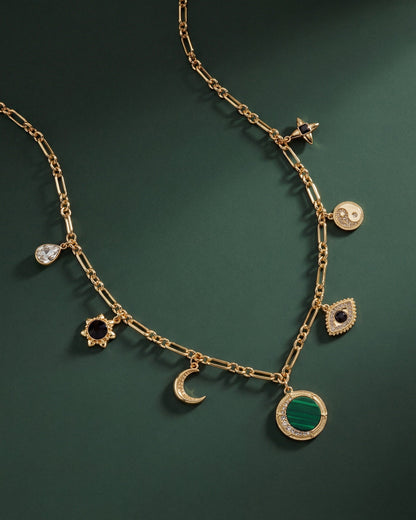 Malachite Charm Necklace