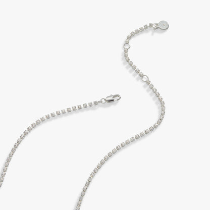 Mama Crystal Tennis Necklace