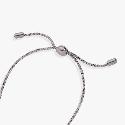 August Everyday Birthstone Pave Bolo Bracelet