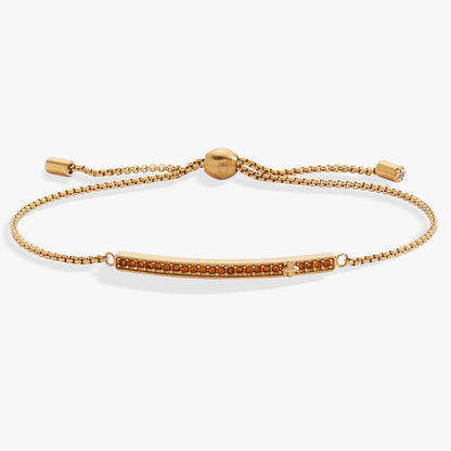 November Everyday Birthstone Pave Bolo Bracelet
